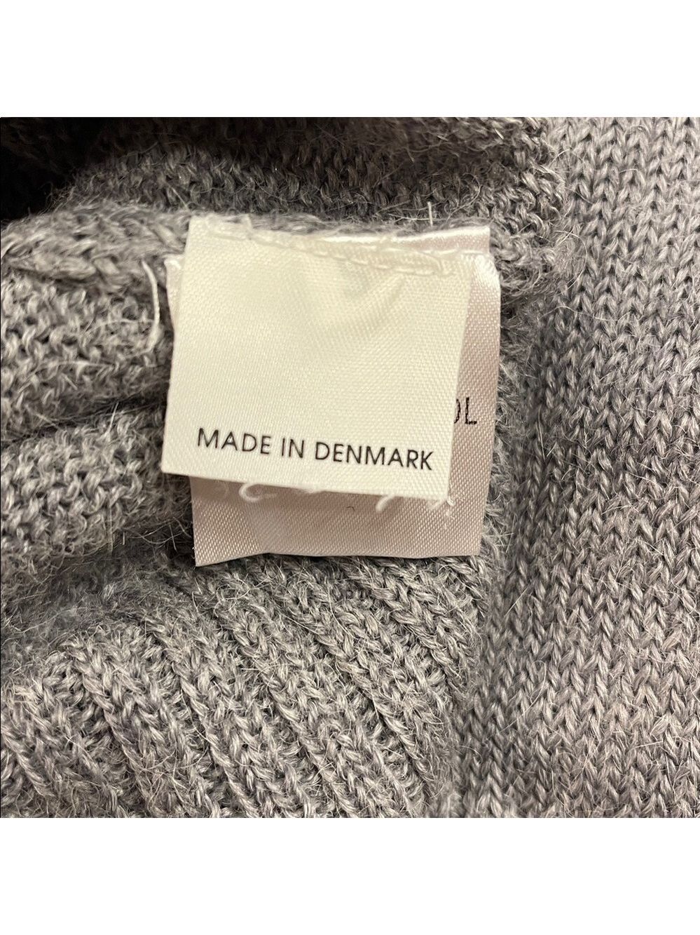 Bruuns Bazaar Small Grey Alpaca Blend Button Front Knit Cardigan - Picture 8 of 10